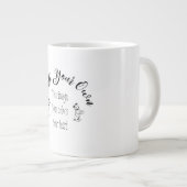 独自の作成パーソナライズされた ジャンボコーヒーマグカップ (正面右)