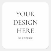 独自の作成パーソナライズされた スクエアシール (正面)