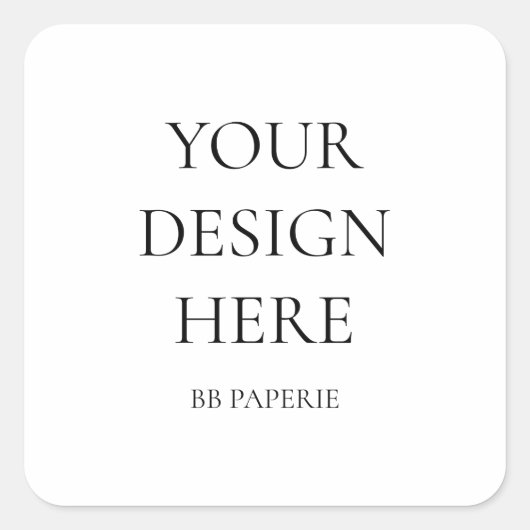 独自の作成パーソナライズされた スクエアシール (正面)