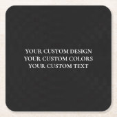 独自の作成パーソナライズされた スクエアペーパーコースター (正面)