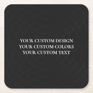 独自の作成パーソナライズされた スクエアペーパーコースター