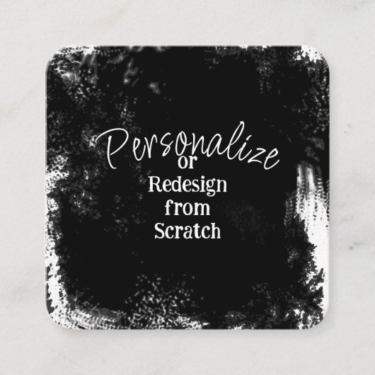 独自の作成パーソナライズされた スクエア名刺 (正面)