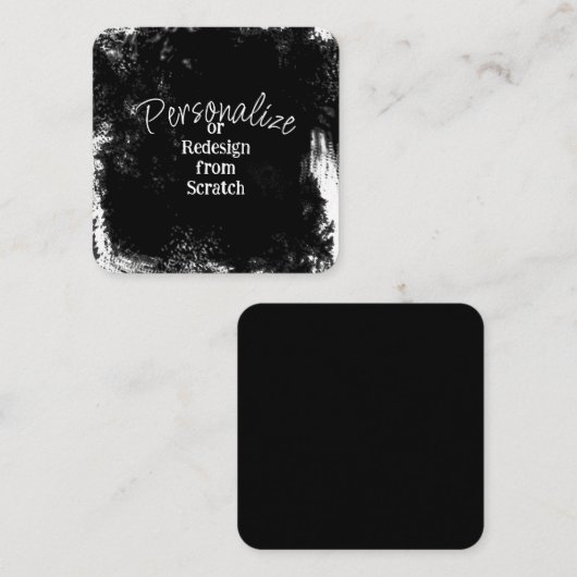 独自の作成パーソナライズされた スクエア名刺 (正面/裏面)