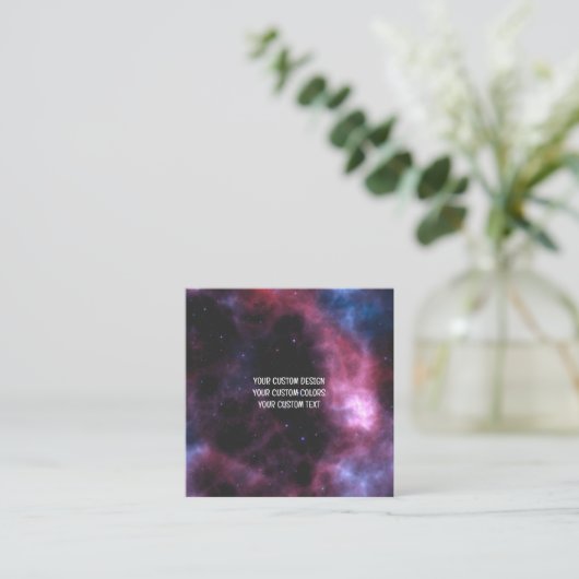 独自の作成パーソナライズされた スクエア名刺 (スタンド正面)