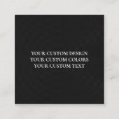 独自の作成パーソナライズされた スクエア名刺 (正面)