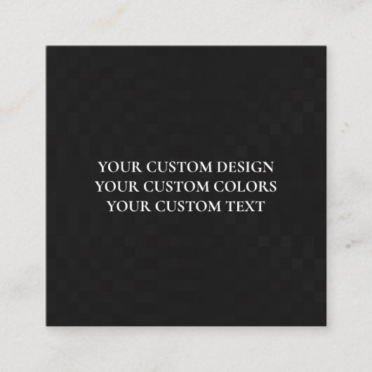 独自の作成パーソナライズされた スクエア名刺 (正面)