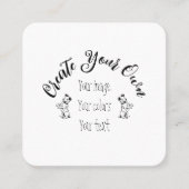 独自の作成パーソナライズされた スクエア名刺 (正面)