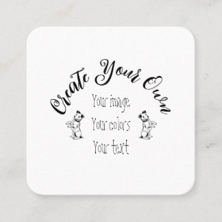 独自の作成パーソナライズされた スクエア名刺