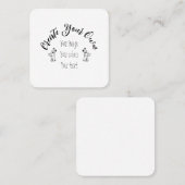 独自の作成パーソナライズされた スクエア名刺 (正面/裏面)