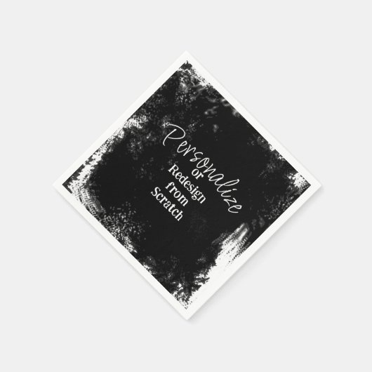 独自の作成パーソナライズされた スタンダードカクテルナプキン (角)