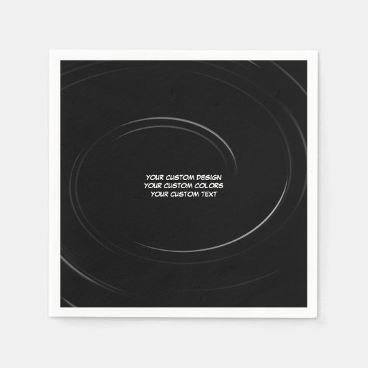 独自の作成パーソナライズされた スタンダードカクテルナプキン (正面)