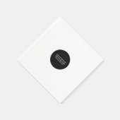 独自の作成パーソナライズされた スタンダードカクテルナプキン (角)