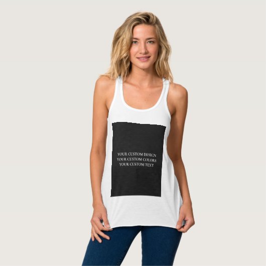独自の作成パーソナライズされた タンクトップ (正面フル)