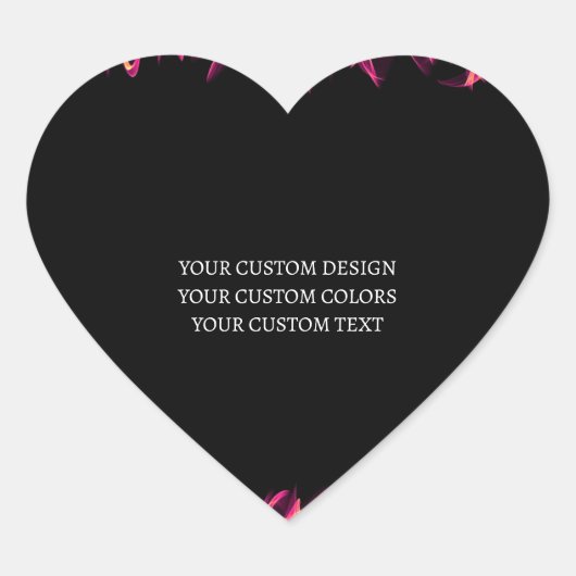 独自の作成パーソナライズされた ハートシール (正面)