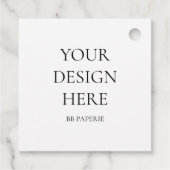 独自の作成パーソナライズされた フェイバータグ (裏面)