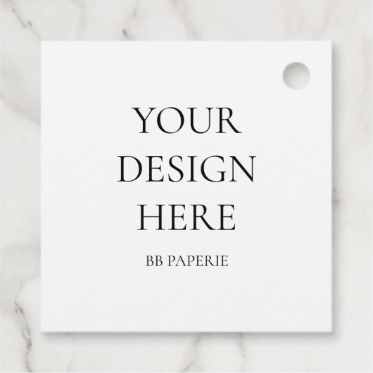 独自の作成パーソナライズされた フェイバータグ (裏面)