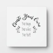 独自の作成パーソナライズされた フォトプラーク (正面)