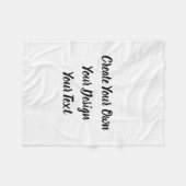 独自の作成パーソナライズされた フリースブランケット (正面(横))