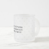 独自の作成パーソナライズされた フロストグラスマグカップ (正面右)