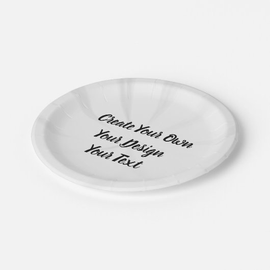 独自の作成パーソナライズされた ペーパープレート (アングル)