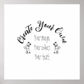 独自の作成パーソナライズされた ポスター (正面)