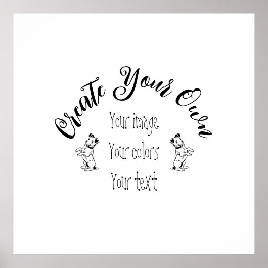 独自の作成パーソナライズされた ポスター (正面)