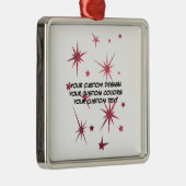 独自の作成パーソナライズされた メタルオーナメント (右)