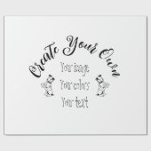 独自の作成パーソナライズされた ラッピングペーパー (フラット)