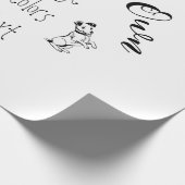 独自の作成パーソナライズされた ラッピングペーパー (角)