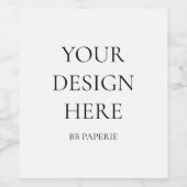 独自の作成パーソナライズされた ワインラベル (シングルラベル)