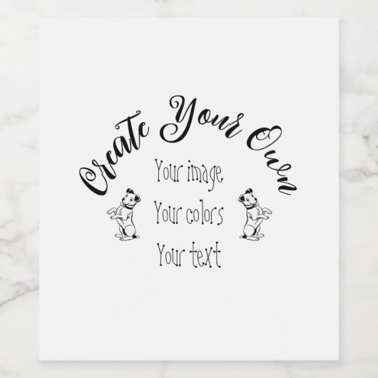 独自の作成パーソナライズされた ワインラベル (シングルラベル)