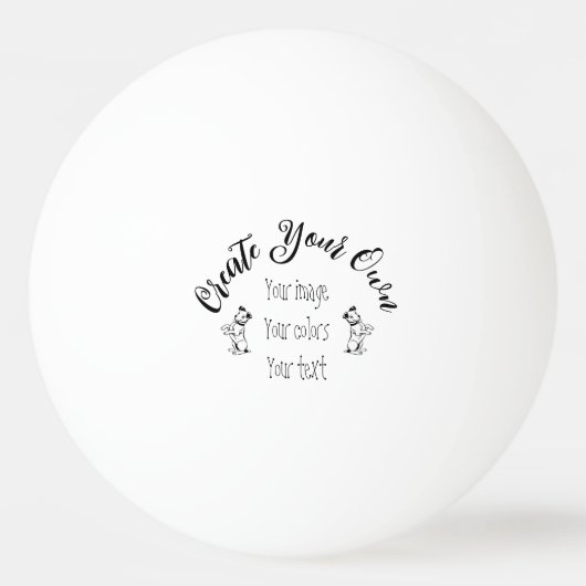 独自の作成パーソナライズされた 卓球ボール (正面)
