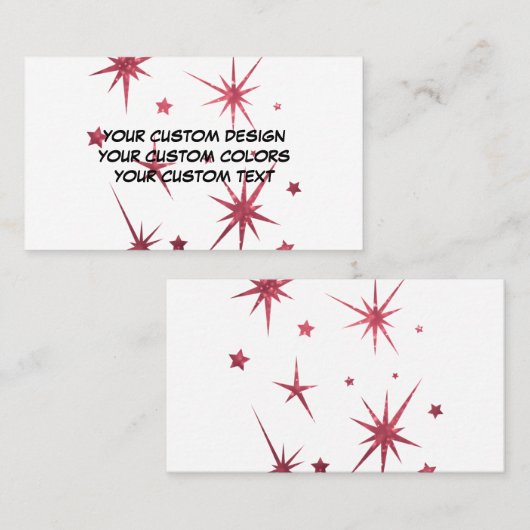 独自の作成パーソナライズされた 名刺 (正面/裏面)