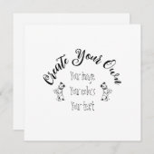 独自の作成パーソナライズされた 招待状 (正面/裏面)