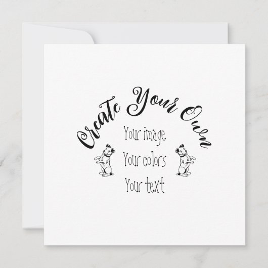 独自の作成パーソナライズされた 招待状 (正面)