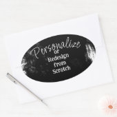 独自の作成パーソナライズされた 楕円形シール (封筒)