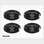 独自の作成パーソナライズされた 楕円形シール (シート)