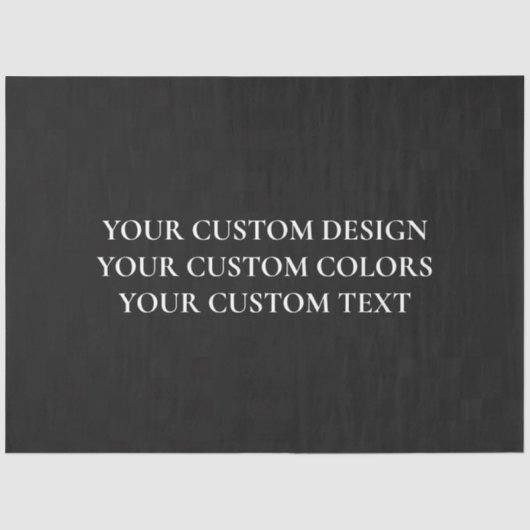 独自の作成パーソナライズされた 薄葉紙 (正面)