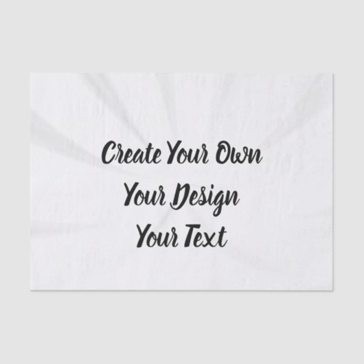 独自の作成パーソナライズされた 薄葉紙 (正面)