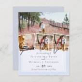 独自の作成モダン日付のウェディングカードを保存 (正面/裏面)