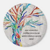 独自の作成感動的やる気を起こさせる マグネット (正面)