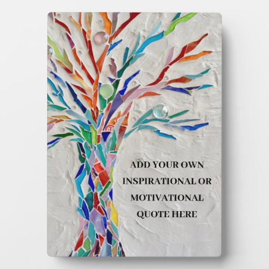 独自の作成感動的/やる気を起こさせる引用文 フォトプラーク (正面)