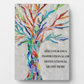 独自の作成感動的/やる気を起こさせる引用文 フォトプラーク (正面)