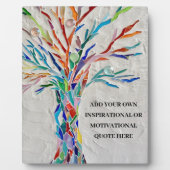 独自の作成感動的/やる気を起こさせる引用文 フォトプラーク (正面)