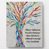 独自の作成感動的/やる気を起こさせる引用文 フォトプラーク (正面)