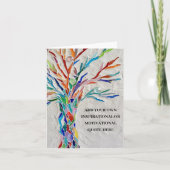 独自の作成感動的/やる気を起こさせる サンキューカード (正面)