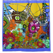 独自の作成日付の保存婚約ブライダル シャワーカーテン (正面)