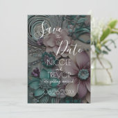 独自の作成 – かわいらし紙花 セーブザデート (スタンド正面)