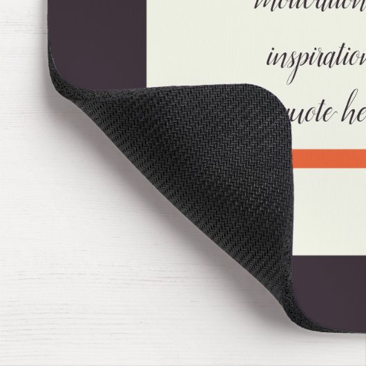 独自の作成/やる気を起こさせる感動的引用文 マウスパッド (コーナー)