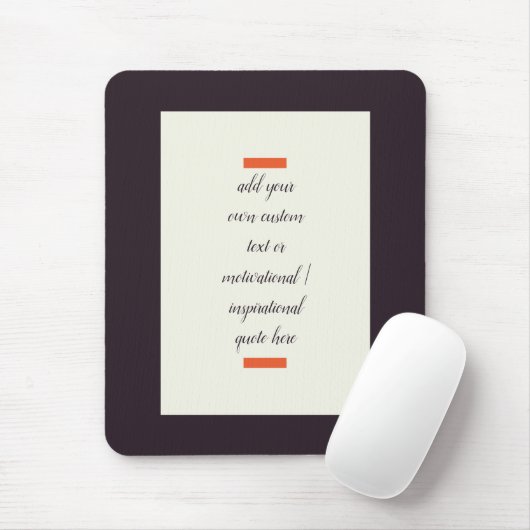 独自の作成/やる気を起こさせる感動的引用文 マウスパッド (マウス)